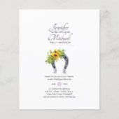 Hoefijzer Sunflower by Low Budget Wedding Network® (Voorkant)