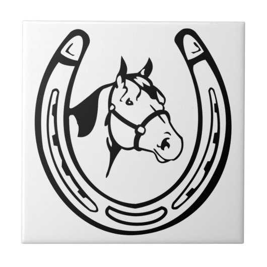  Hoefijzer Tegeltje (Voorkant)