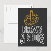 Hoefijzer Throwing Pitcher Horse Cowboy Briefkaart (Voorkant / Achterkant)