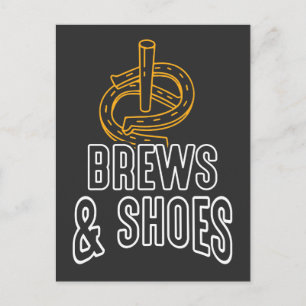 Hoefijzer Throwing Pitcher Horse Cowboy Briefkaart