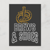 Hoefijzer Throwing Pitcher Horse Cowboy Briefkaart (Voorkant)