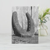 hoefijzer uitnodiging (Staand voorkant)