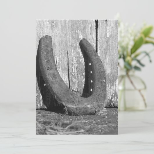 hoefijzer uitnodiging (Staand voorkant)