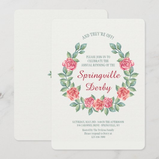 Hoefijzer van de uitnodiging tot het indienen van  (Voorkant / Achterkant)