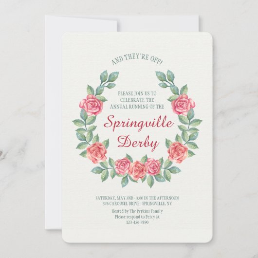 Hoefijzer van de uitnodiging tot het indienen van  (Voorkant)