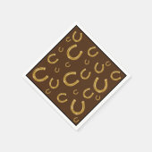 Hoefijzer van geluksgoud servet (Hoek)