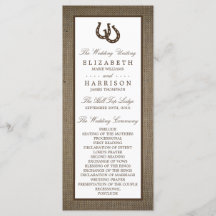 Hoefijzer van het rustige land op de bruiloft