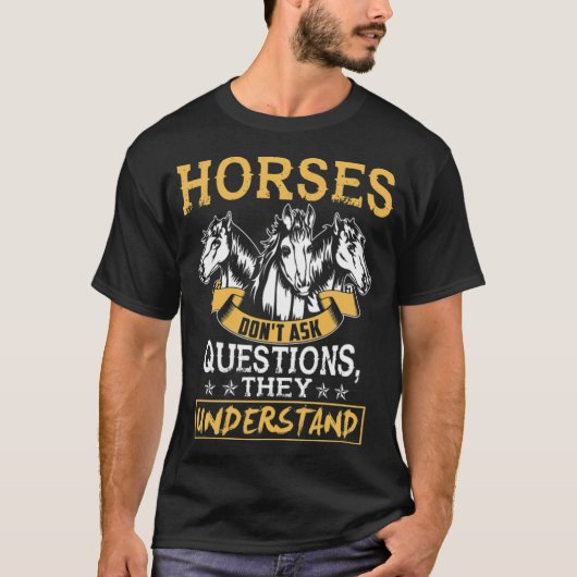 Hoefijzer van paarden t-shirt (Voorkant)