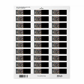 Hoefijzer van paardenzadel Rustic Western Etiket (Full Sheet)