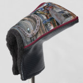 Hoefijzer van paardenzadel Rustic Western Golfheadcover (3/4 voorkant)