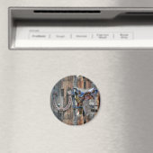 Hoefijzer van paardenzadel Rustic Western Magneet (Insitu (Vaatwasser))