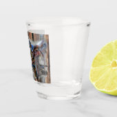 Hoefijzer van paardenzadel Rustic Western Shot Glas (Rechts)