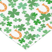 Hoefijzer Vierbladige Klaver St. Patrick's Dag Korte Tafelloper (Hoek)