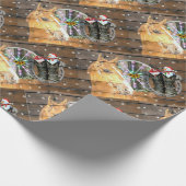 Hoefijzer voor kerstpaardenwagon Cowboy Boots Cadeaupapier (Hoek)