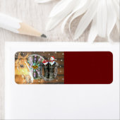 Hoefijzer voor kerstpaardenwagon Cowboy Boots Etiket (Insitu)