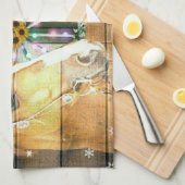 Hoefijzer voor kerstpaardenwagon Cowboy Boots Theedoek (Quarter Fold)