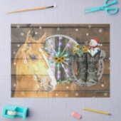 Hoefijzer voor kerstpaardenwagon Cowboy Boots Tissuepapier (Craft)