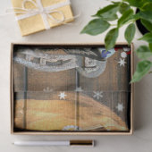 Hoefijzer voor kerstpaardenwagon Cowboy Boots Tissuepapier (Geschenk)