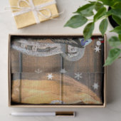 Hoefijzer voor kerstpaardenwagon Cowboy Boots Tissuepapier (Geschenk)