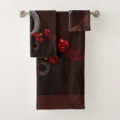 Hoefijzer voor paardenkerst bad handdoek (Insitu)