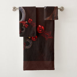 Hoefijzer voor paardenkerst bad handdoek