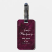 Hoefijzer voor paardenkerst bagagelabel (Achterkant verticaal)