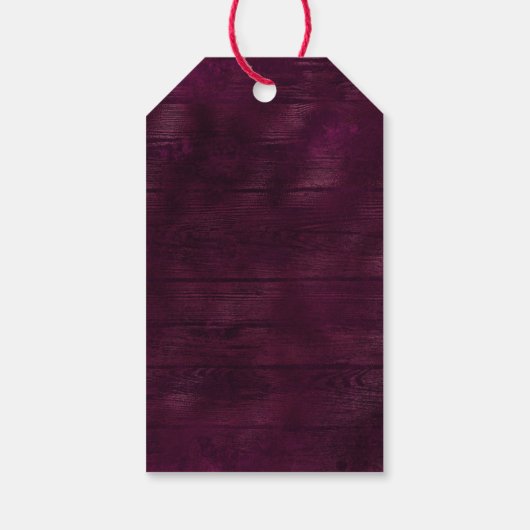 Hoefijzer voor paardenkerst cadeaulabel (Achterkant)