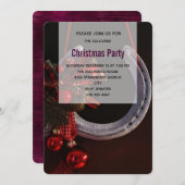 Hoefijzer voor paardenkerst kaart (Voorkant / Achterkant)