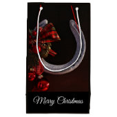 Hoefijzer voor paardenkerst klein cadeauzakje (Voorkant)