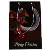 Hoefijzer voor paardenkerst medium cadeauzakje (Voorkant)