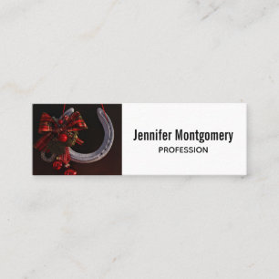 Hoefijzer voor paardenkerst mini visitekaartje