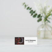 Hoefijzer voor paardenkerst mini visitekaartje (Staand voorkant)