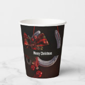 Hoefijzer voor paardenkerst papieren bekers (Achterkant)