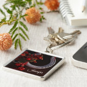 Hoefijzer voor paardenkerst sleutelhanger (Zijkant)