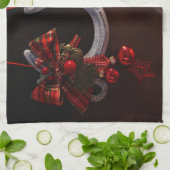 Hoefijzer voor paardenkerst theedoek (Gevouwen)