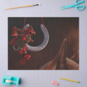 Hoefijzer voor paardenkerst tissuepapier (Craft)