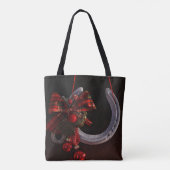 Hoefijzer voor paardenkerst tote bag (Achterkant)