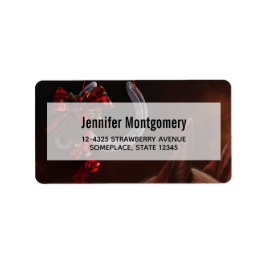 Hoefijzer voor paardenkersthangen etiket