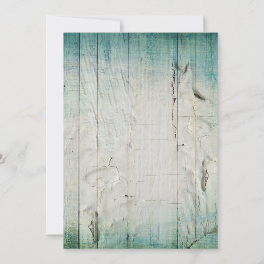 Hoefijzer Wagon Wheel Barrel Wedding Invitations Kaart (Achterkant)