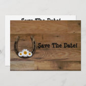 Hoefijzer Wedding opslaan Datum Save The Date (Voorkant / Achterkant)