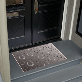 hoefijzer, zilver, patroon grijs, geluk, patroon, deurmat