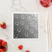 hoefijzer, zilver, patroongrijs, geluk, patroon, g servet (Insitu)