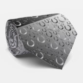 hoefijzer, zilver, patroongrijs, geluk, patroon, g stropdas (Opgerold)