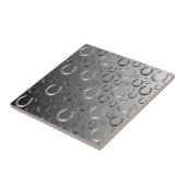 hoefijzer, zilver, patroongrijs, geluk, patroon, tegeltje (Zijkant)