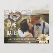 Hoefijzer Zonnebloem Bodembewaardatum FOTO Briefkaart (Voorkant)