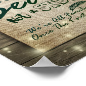 Hoefijzer Zonnebloem Een Zitplaats zonder zijband Poster (Hoek)