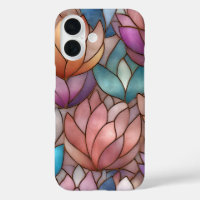 Hoefijzerglas-effect telefoonhoesje bloem mozaïek