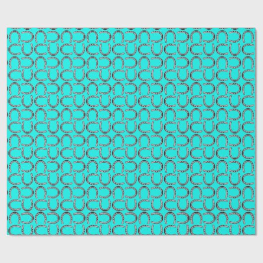 Hoefijzers 30 x 6-inch glanzend overlooppapier cadeaupapier (Vlak)