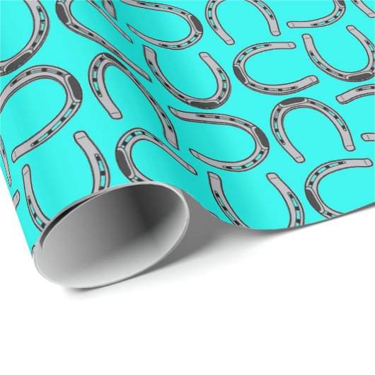 Hoefijzers 30 x 6-inch glanzend overlooppapier cadeaupapier (Rol Hoek)