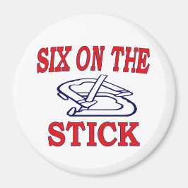 Hoefijzers 3" Magneet- Zes op de Stick Magneet